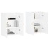 Armarios de pared 2 unidades blanco 69,5x34x90