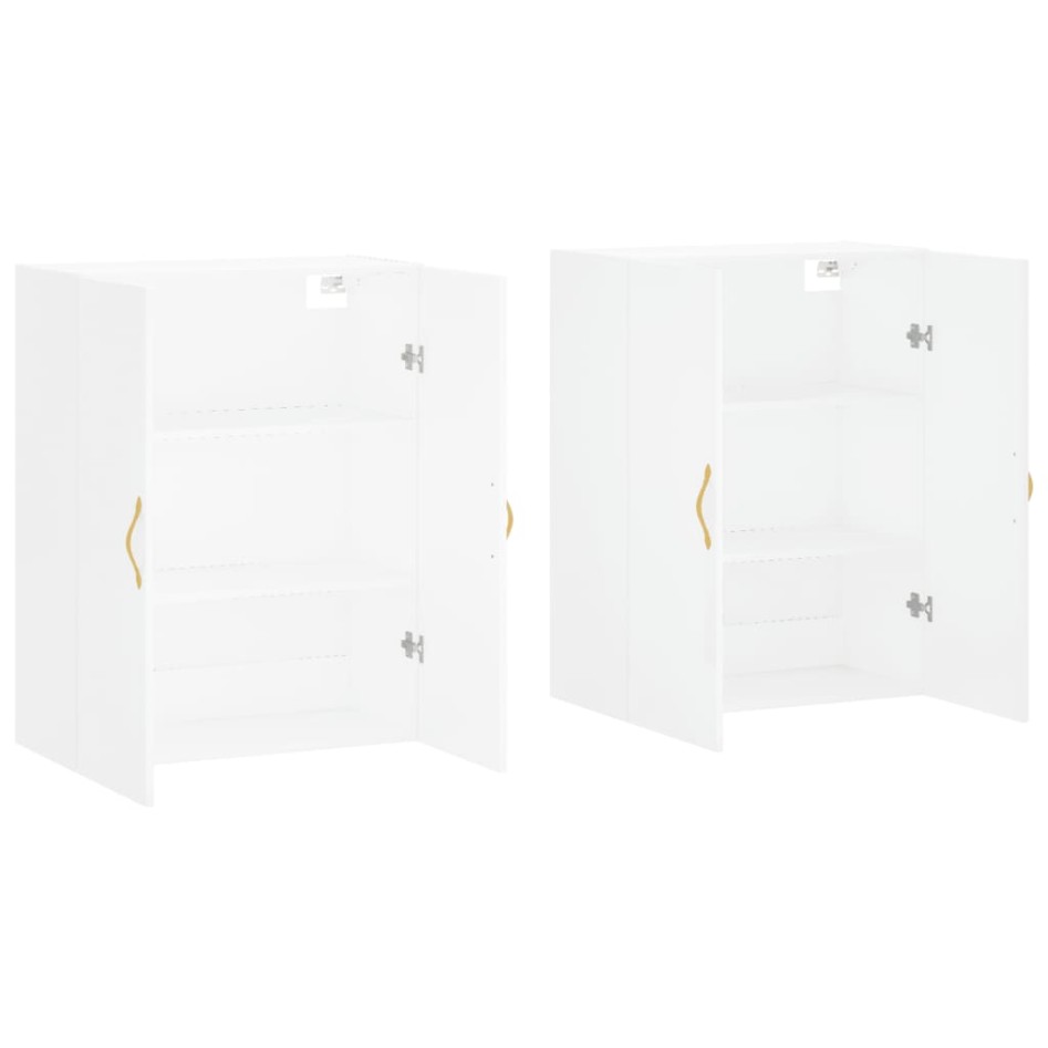 Armarios de pared 2 unidades blanco 69,5x34x90