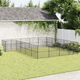 Corralito para perros con 20 paneles acero galvanizado