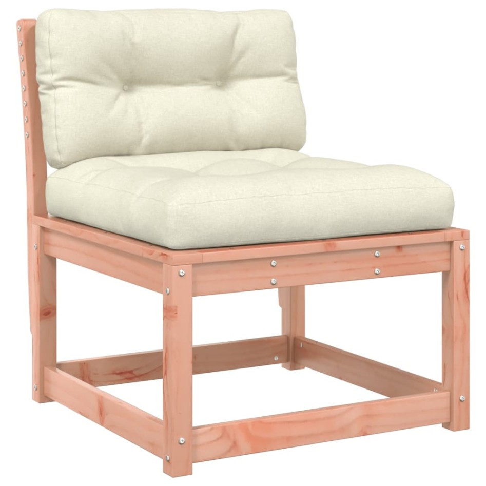 Set de sofás jardín 5 pzas con cojines madera maciza