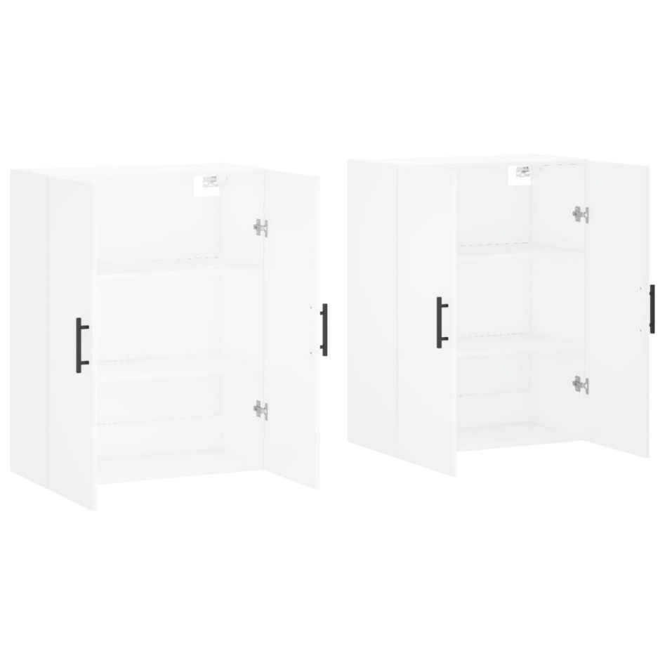 Armarios de pared 2 unidades blanco 69,5x34x90