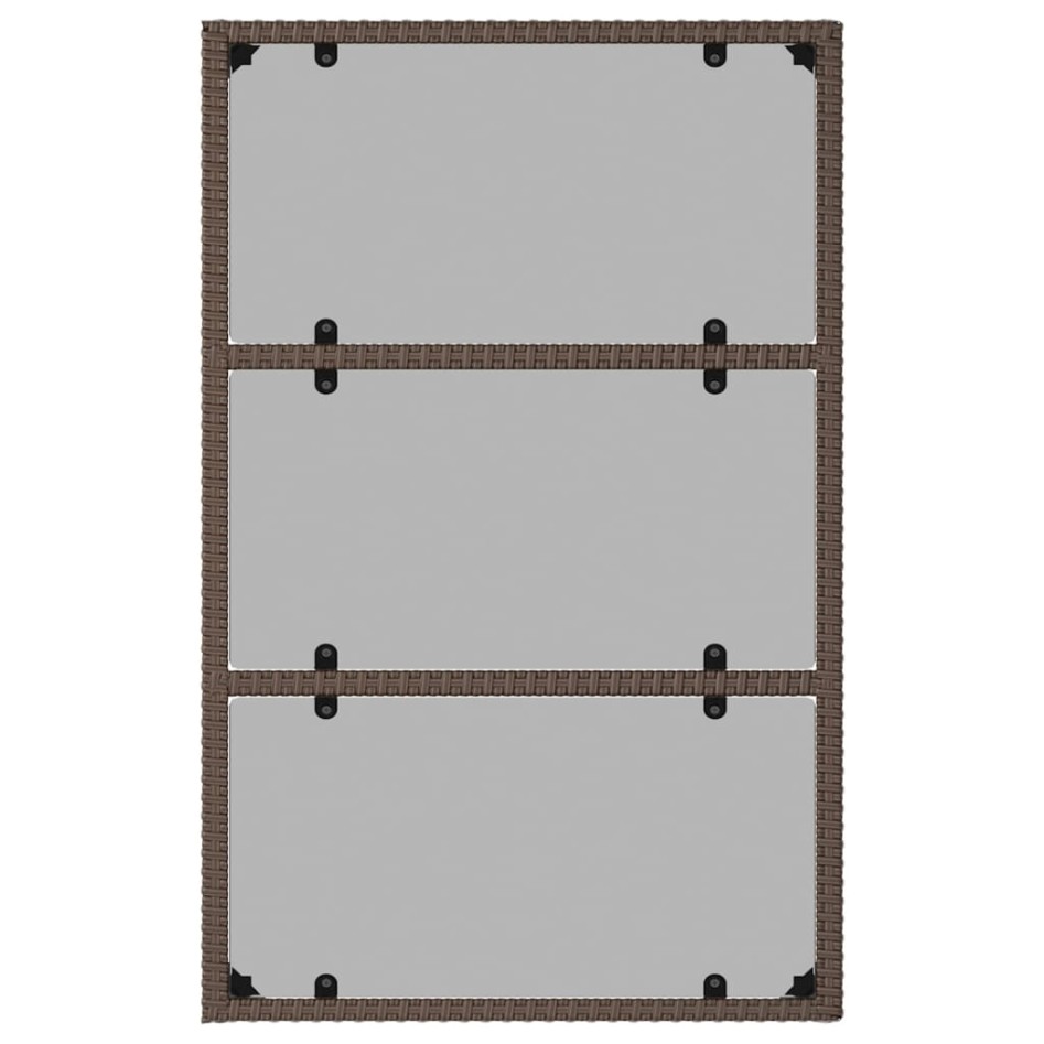 Set muebles de jardín 6 piezas y cojines ratán sintético