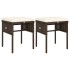 Set muebles de jardín 6 piezas y cojines ratán sintético