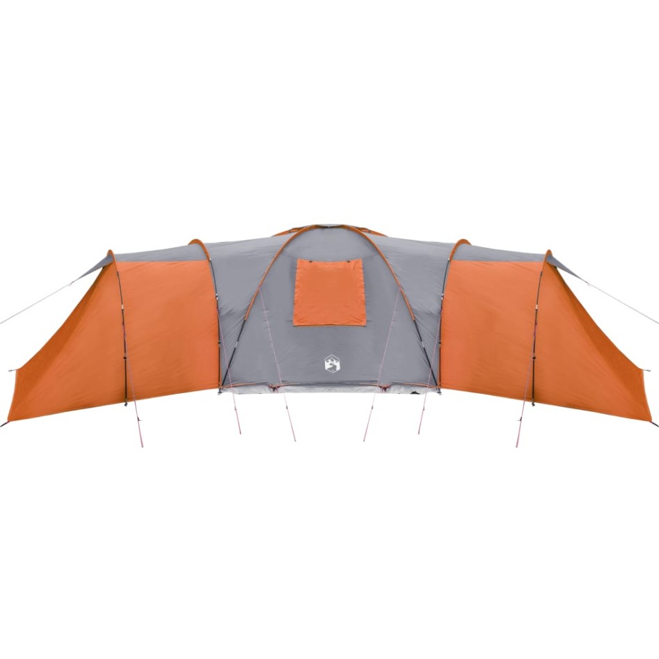 Tienda de campaña 12 personas tafetán 185T gris y