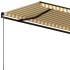 Toldo retráctil manual amarillo y blanco 500x300