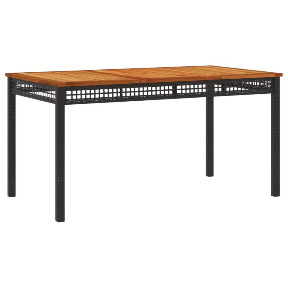 Set de muebles jardín 5 pzas con cojines ratán sintético