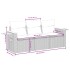 Set de muebles de jardín 6 pzas y cojines ratán sintético