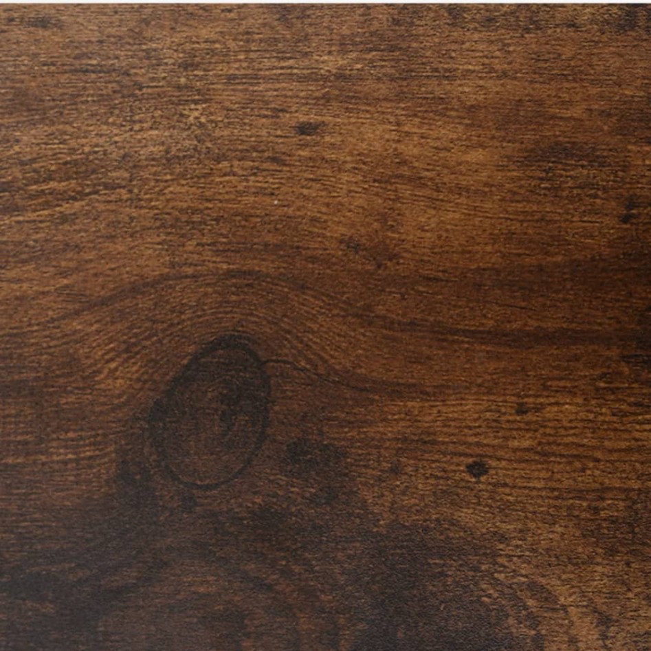 Mueble zapatero madera contrachapada roble ahumado 59x17x169