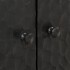 Armarios auxiliares 3 pzas madera maciza mango negro