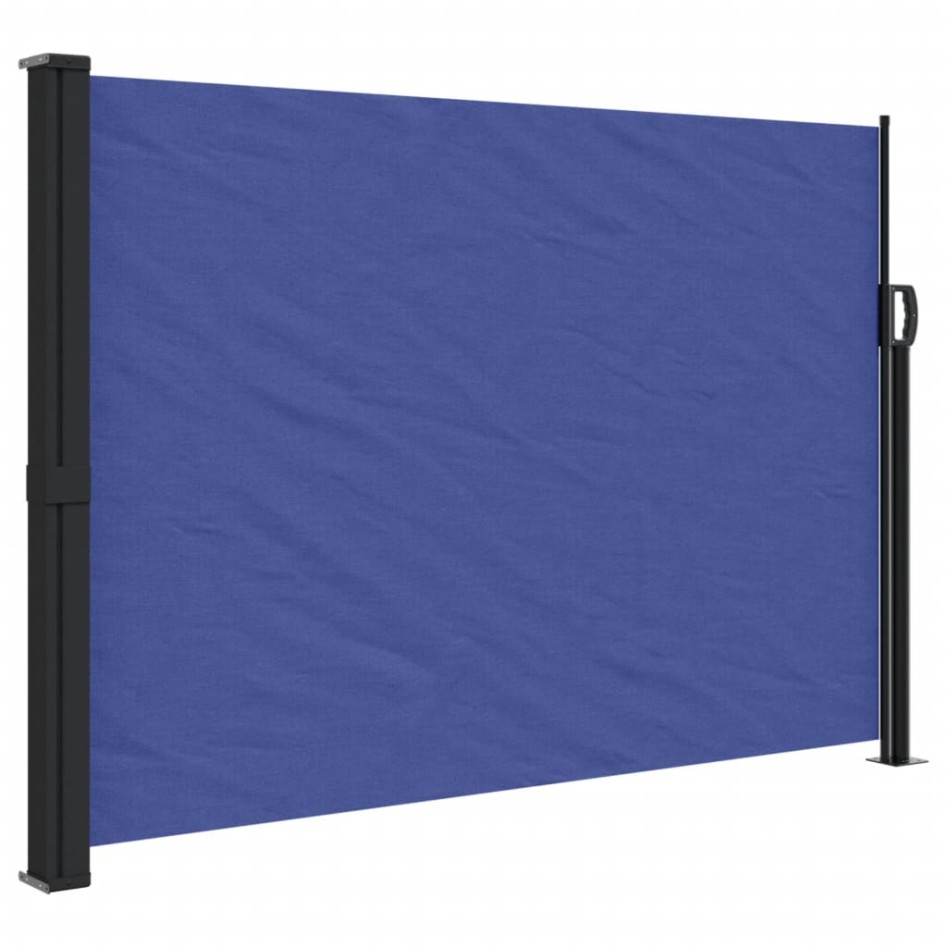 Toldo lateral retráctil azul 140x600