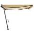 Toldo manual retráctil con LED amarillo y blanco 450x300