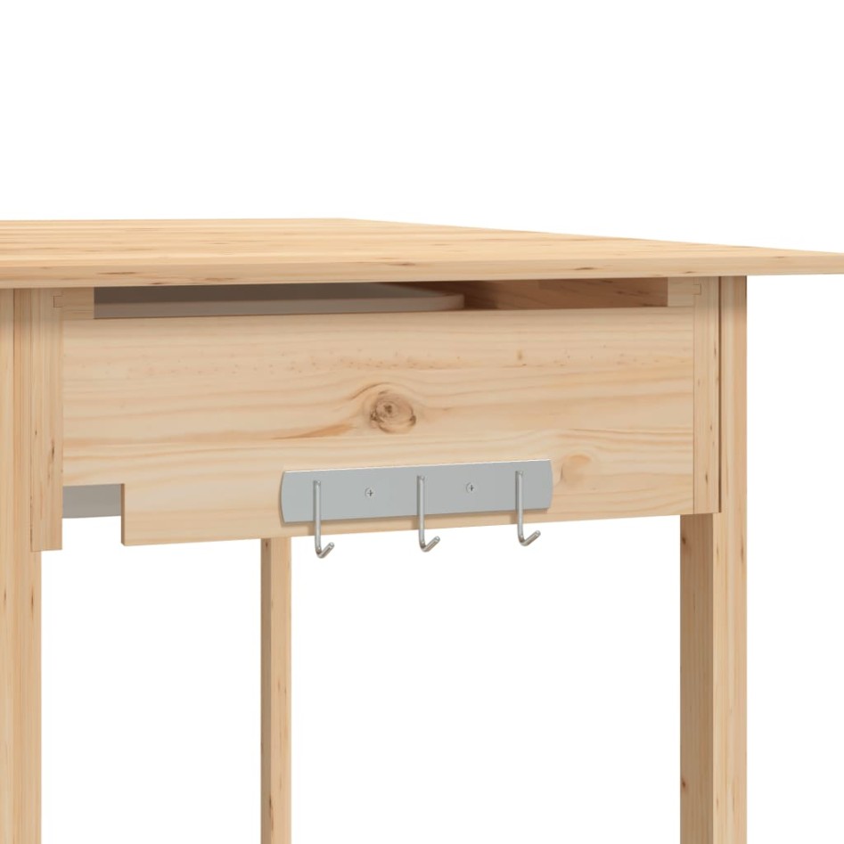 Mesa para macetas con fregadero madera abeto 147,5x44x139,5