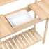 Mesa para macetas con fregadero madera abeto 147,5x44x139,5