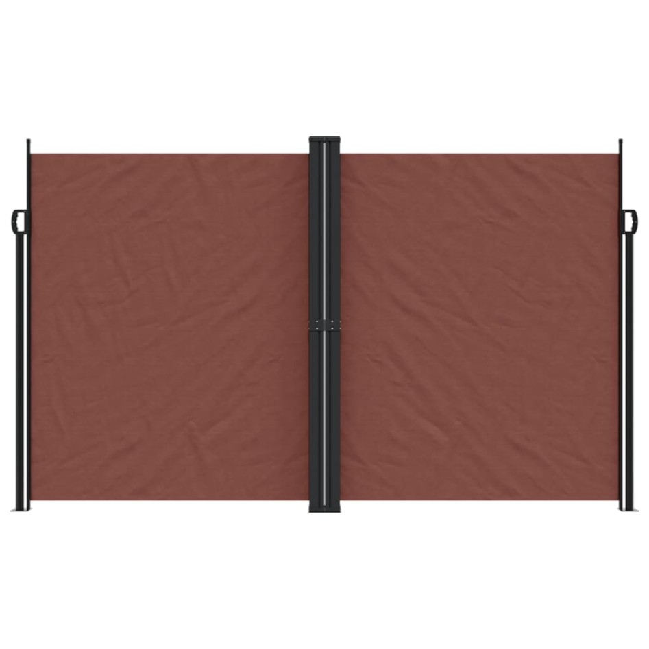 Toldo lateral retráctil marrón 200x1000