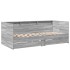 Tumbona con cajones madera ingeniería gris Sonoma 75x190