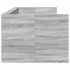 Tumbona con cajones madera ingeniería gris Sonoma 75x190