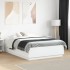 Estructura de cama madera de ingeniería blanca 140x190