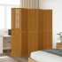 Biombo separador de 5 paneles madera maciza paulownia