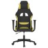 Silla gaming de masaje tela negro y verde