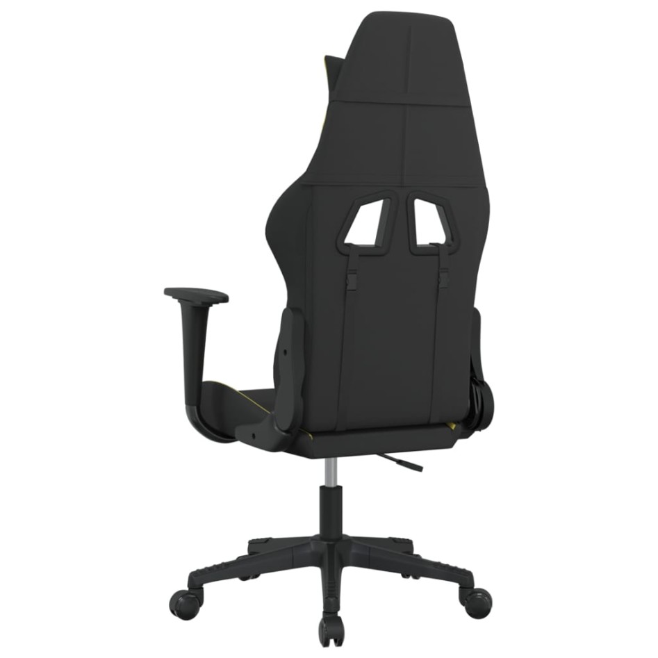 Silla gaming de masaje tela negro y verde