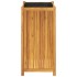 Jardinera con forro madera maciza de acacia 50x50x100