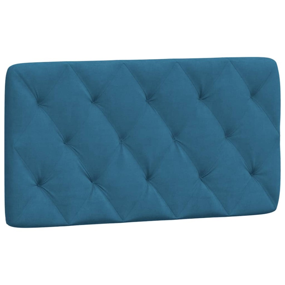 Cama con colchón terciopelo azul 100x200