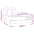 Cama box spring colchón y LED terciopelo gris oscuro 120x190