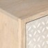Mesita de noche madera maciza de mango y hierro 40x30x50