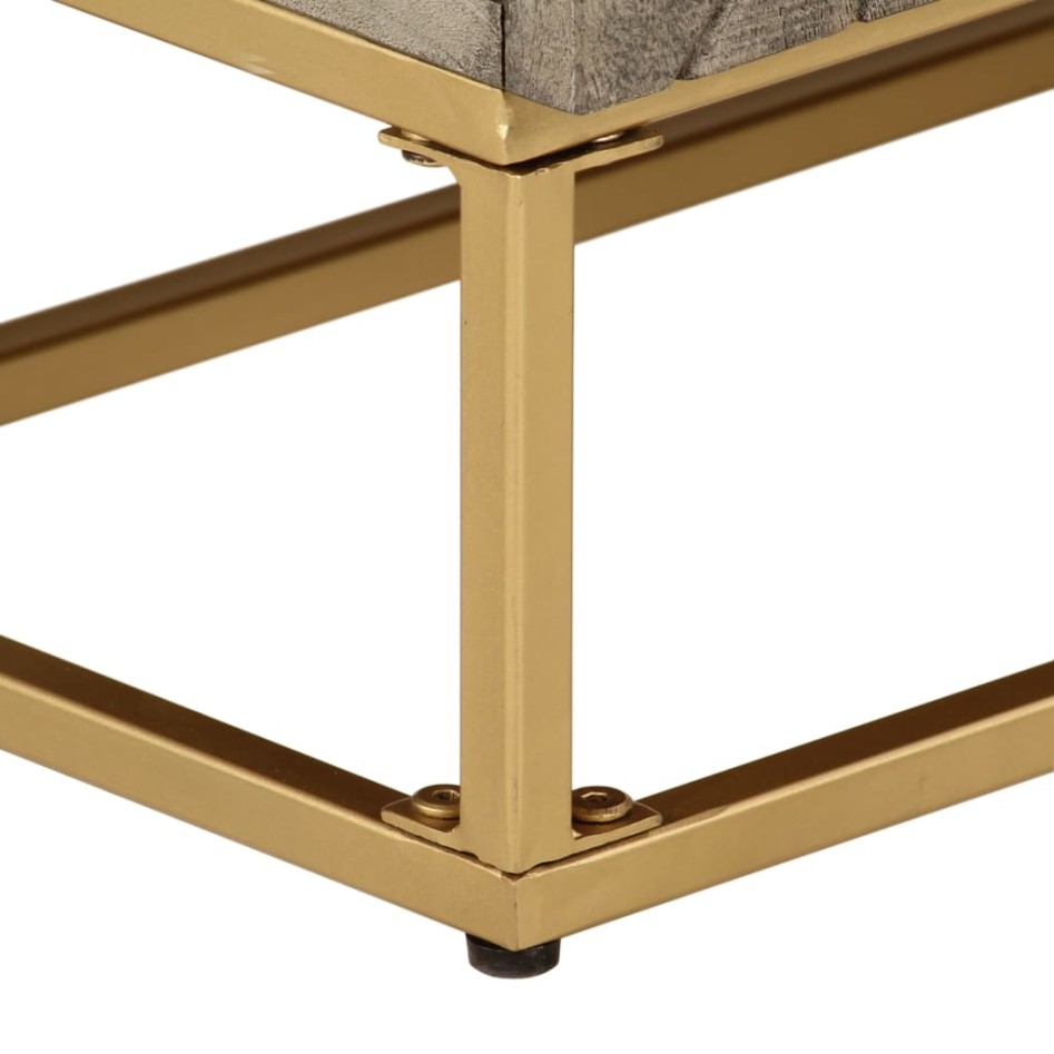 Cómoda madera maciza de mango y hierro 55x30x76