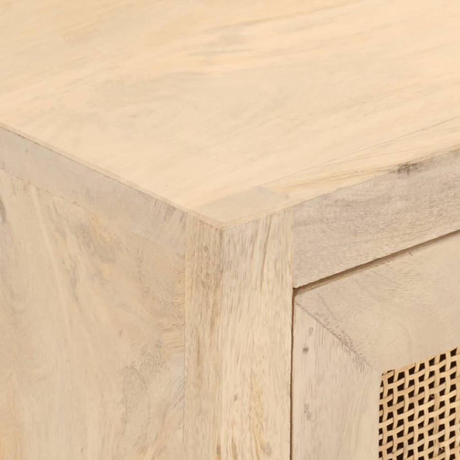 Cómoda madera maciza de mango y hierro 55x30x76