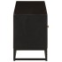 Mueble de TV madera maciza de mango y hierro negro 110x30x40