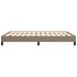Estructura de cama de tela gris taupe 140x200