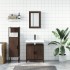 Set de muebles baño 3 pzas madera contrachapada roble