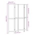 Biombo separador de 4 paneles madera maciza Paulownia