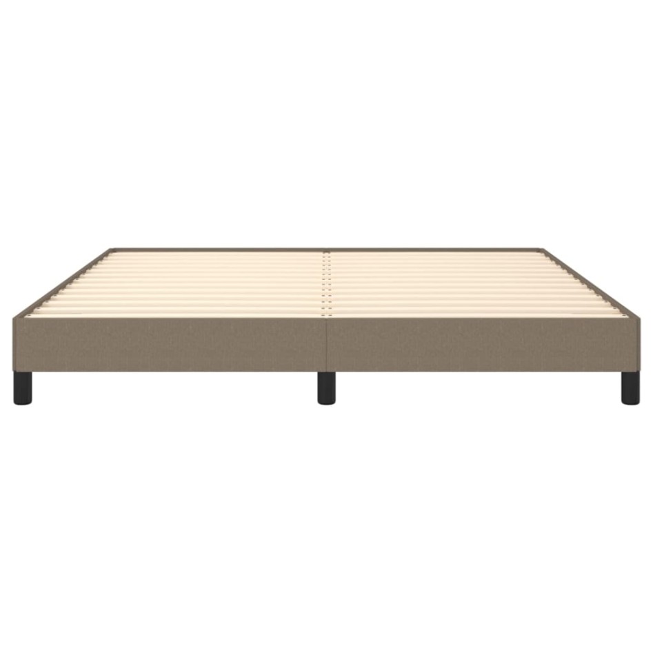 Estructura de cama de tela gris taupe 160x200