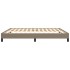 Estructura de cama de tela gris taupe 160x200