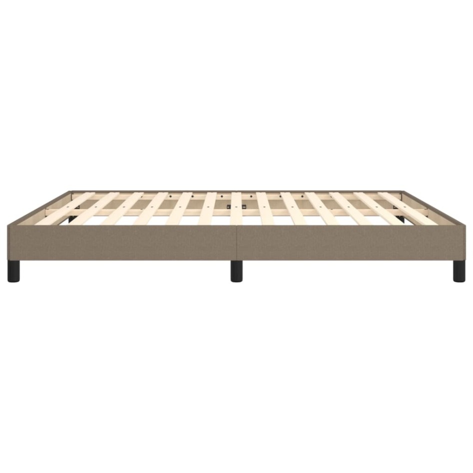 Estructura de cama de tela gris taupe 160x200