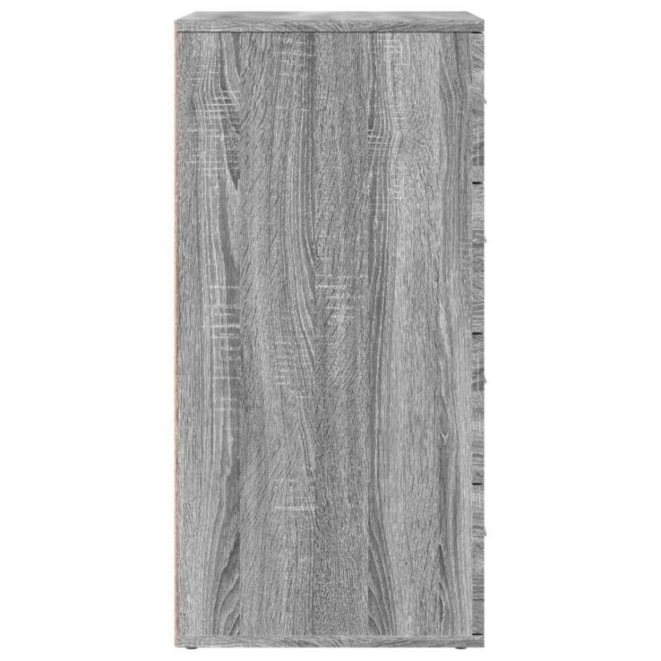 Aparador de madera de ingeniería gris Sonoma 60x39x80