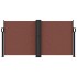 Toldo lateral retráctil marrón 120x600
