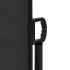 Toldo lateral retráctil negro 140x600