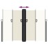 Toldo lateral retráctil crema 180x600