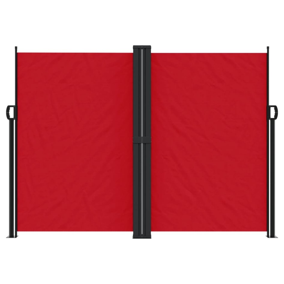 Toldo lateral retráctil rojo 180x600