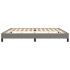 Estructura de cama tela gris oscuro 200x200