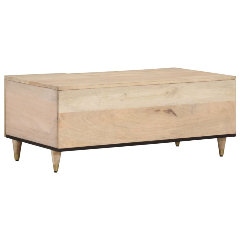 Mesa de centro de madera maciza mango 100x54x40