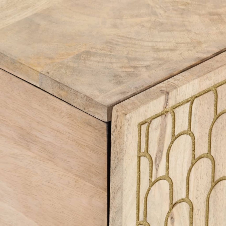 Mesa de centro de madera maciza mango 100x54x40