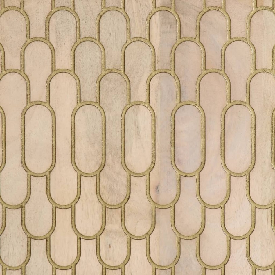 Mesa de centro de madera maciza mango 100x54x40