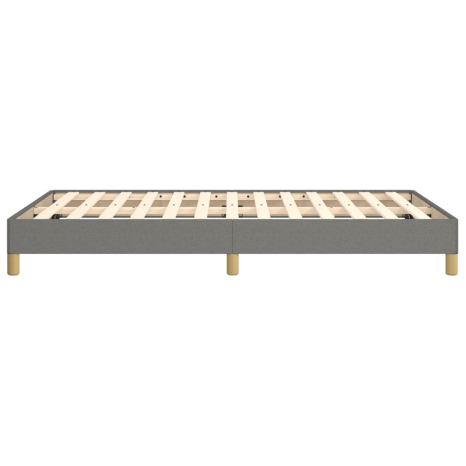 Estructura de cama de tela gris oscuro 120x200