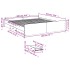 Estructura cama con cajones madera ingeniería blanca 180x200