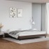 Estructura de cama de cuero sintético marrón 200x200