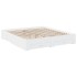 Estructura cama con cajones madera ingeniería blanca 180x200